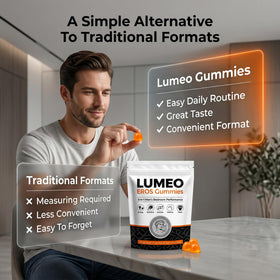 Gummies Lumeo Eros, sachet avec informations nutritionnelles visibles