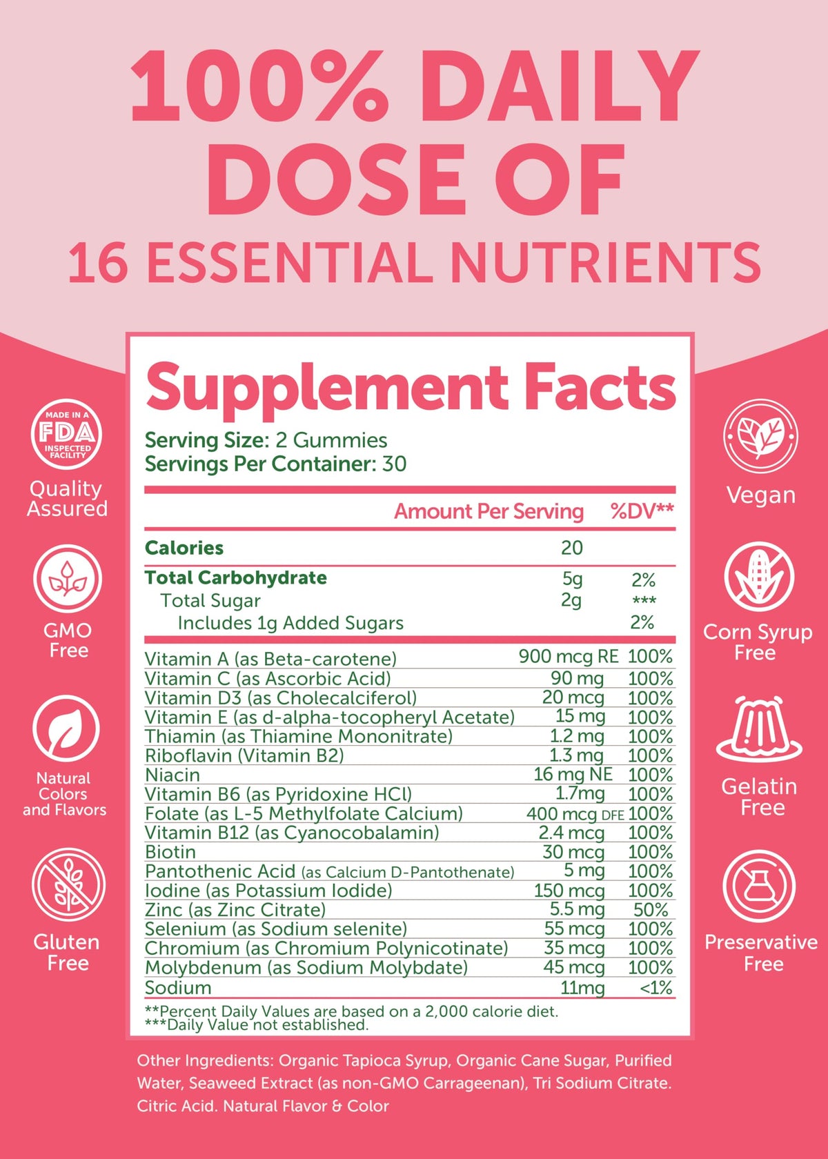 Gummies Lunakai avec des vitamines essentielles pour femmes