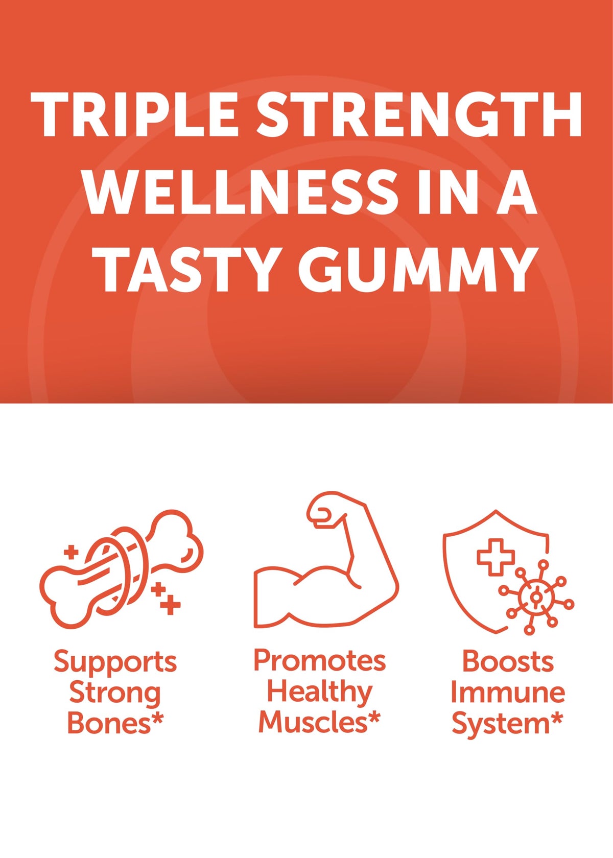 Gummies Lunakai avec étiquette montrant les ingrédients et les valeurs nutritionnelles