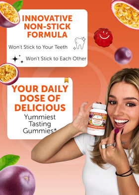 Gummies Lunakai en forme de fruits, couleur naturelle