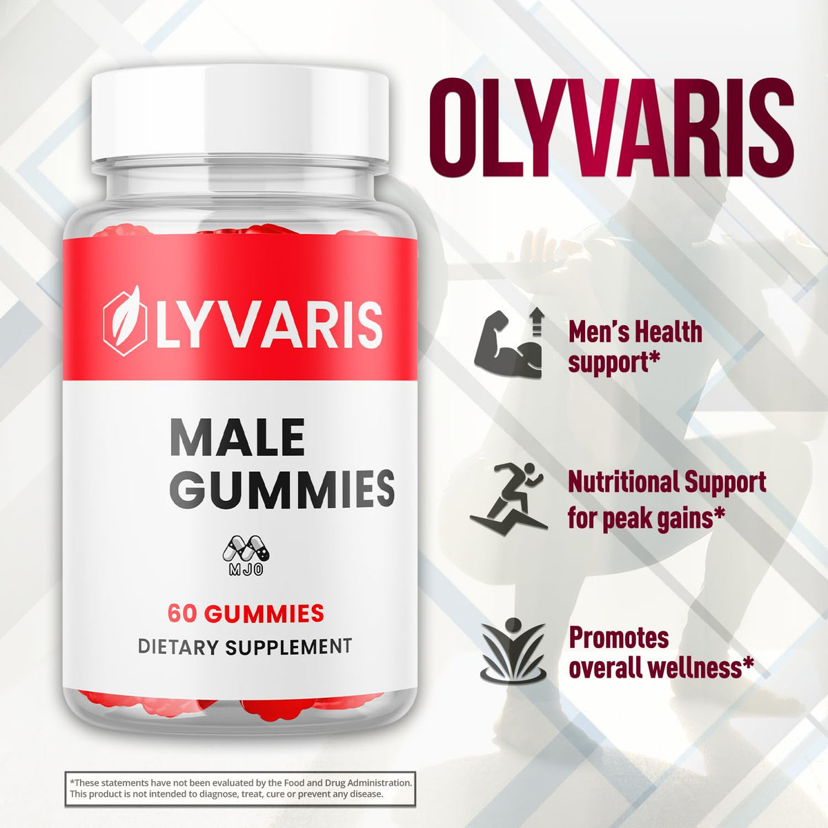 Gummies Lyvaris MJO sur une table en bois