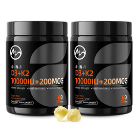 Gummies M inch Vitamine D3 K2 10000IU 200mcg vue de face