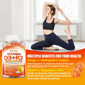 Gummies Maennyliy avec les vitamines affichées