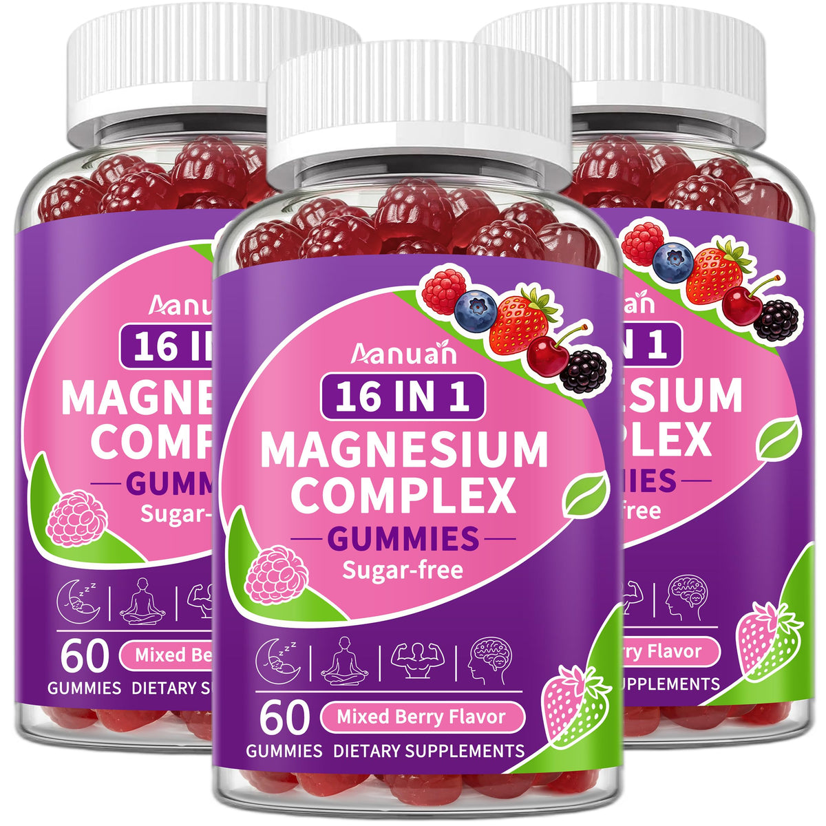 Gummies magnésium 16-en-1 Aanuan paquet avant