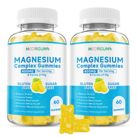 Gummies Magnésium 8-en-1 MOORGUMY vue de face avec emballage