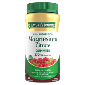Gummies Magnésium Citrate Nature's Bounty 90 unités en bouteille