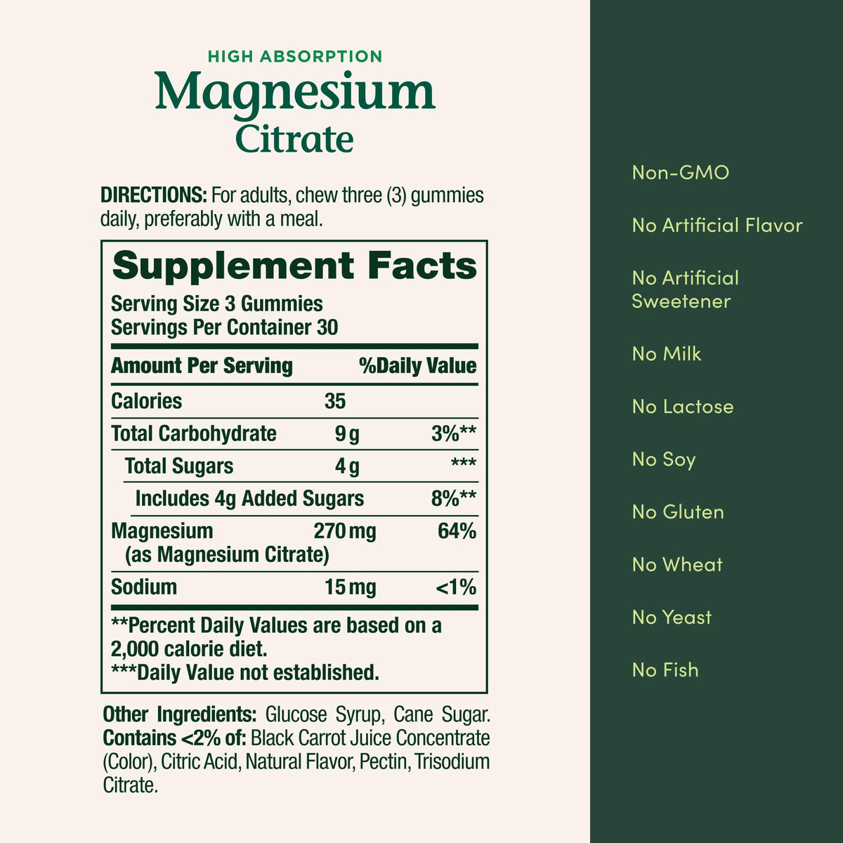 Gummies Magnésium Citrate Nature's Bounty montrant la texture