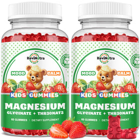 Gummies Magnésium Complex ReviNutra, emballage avant avec goût fraise