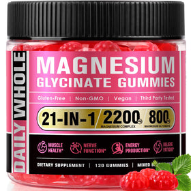 Gummies Magnésium DailyWhole 21 en 1 120 gummies dans leur emballage