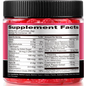 Gummies Magnésium DailyWhole 21 en 1 avec vue de près sur les gummies