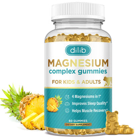 Gummies magnésium dilib 60 unités vue de face avec emballage