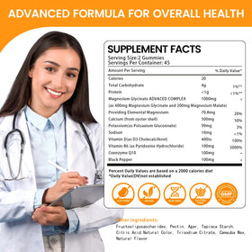 Gummies Magnésium Glycinate 1000mg Health4All main tenant le produit