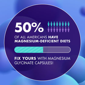 Gummies Magnésium Glycinate 2150MG avec fruits frais en arrière-plan