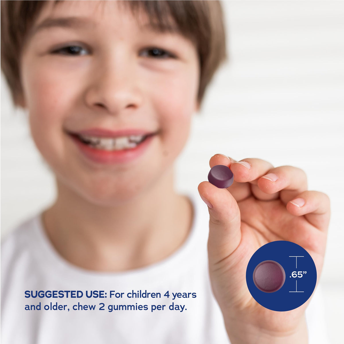 Gummies Magnesium Glycinate Natural Vitality 272g arrière de l'emballage