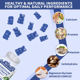 Gummies Magnésium Glycinate Sevenhills Wholefoods avec myrtille