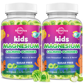 Gummies magnésium ReviNutra 2 Pack avec saveur pomme et kiwi