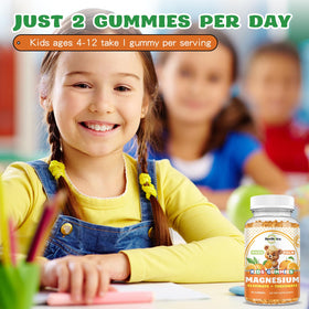 Gummies magnésium ReviNutra 60 gummies orange arrière