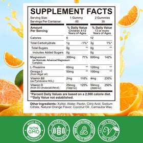 Gummies magnésium ReviNutra 60 gummies orange dans une main
