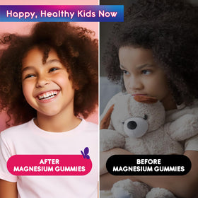 Gummies magnésium ReviNutra avec étiquette nutritionnelle