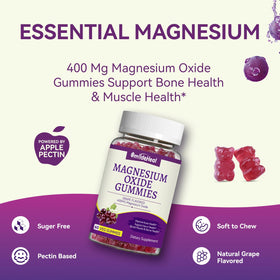 Gummies Magnésium SmildeHeal, arrière du paquet avec ingrédients