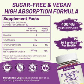 Gummies Magnésium SmildeHeal avec emballage et texture
