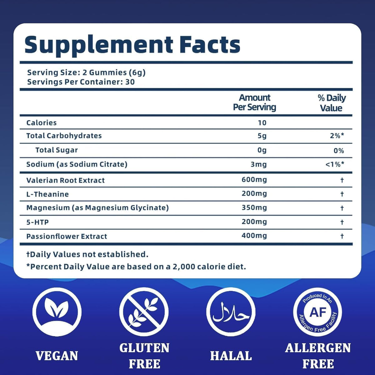Gummies MAPUG, produit avec un fond blanc, détails de l'emballage