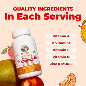 Gummies MARYRUTH'S Multivitamines Croissance Cheveux avec des fruits