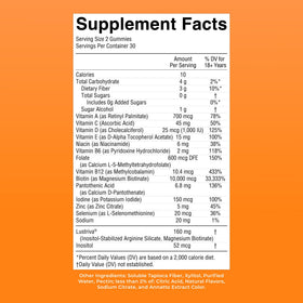 Gummies MARYRUTH'S Multivitamines Croissance Cheveux sur fond blanc
