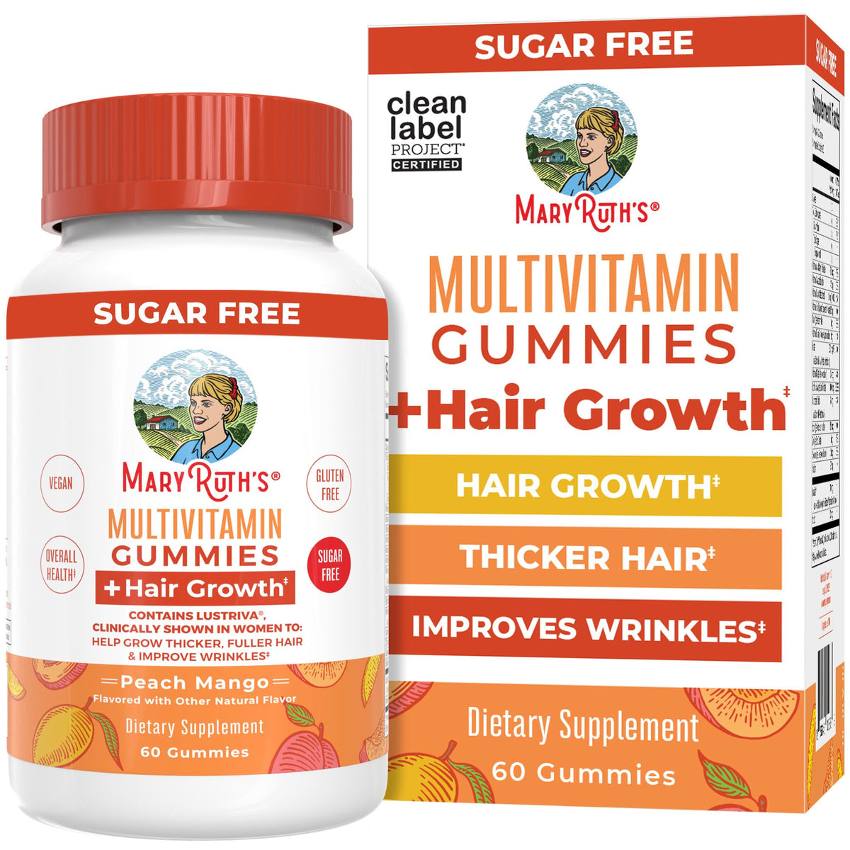 Gummies MARYRUTH'S Multivitamines Croissance Cheveux vue de face