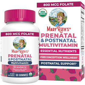 Gummies MARYRUTH'S prénatales et postnatales en pot de 60 unités