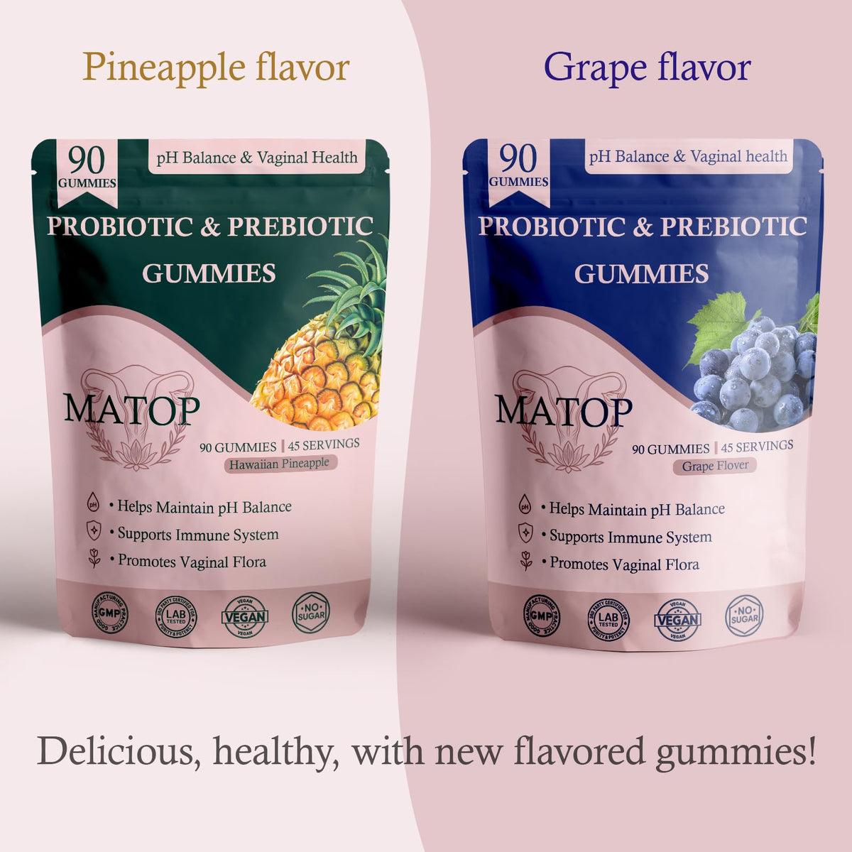 Gummies MATOP à côté d'autres compléments alimentaires