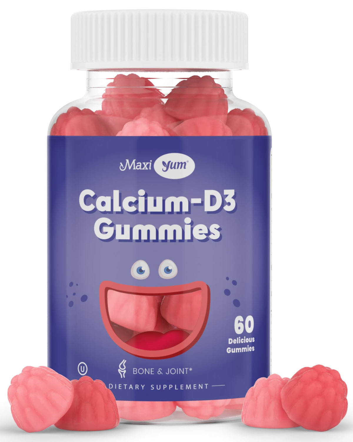 Gummies Maxi Health Calcium avec Vitamine D3, packaging avant