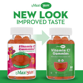 Gummies Maxi Health en gros plan, couleur fruitée