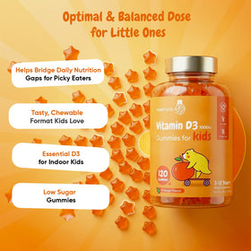 Gummies maxmedix Vitamine D3 sur une assiette, prêts à consommer