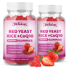 Gummies Mchokuu au riz rouge avec une cuillère, préparation à consommer