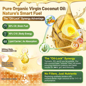Gummies MCT Oil Bio EnvyCure avec ingrédients visibles