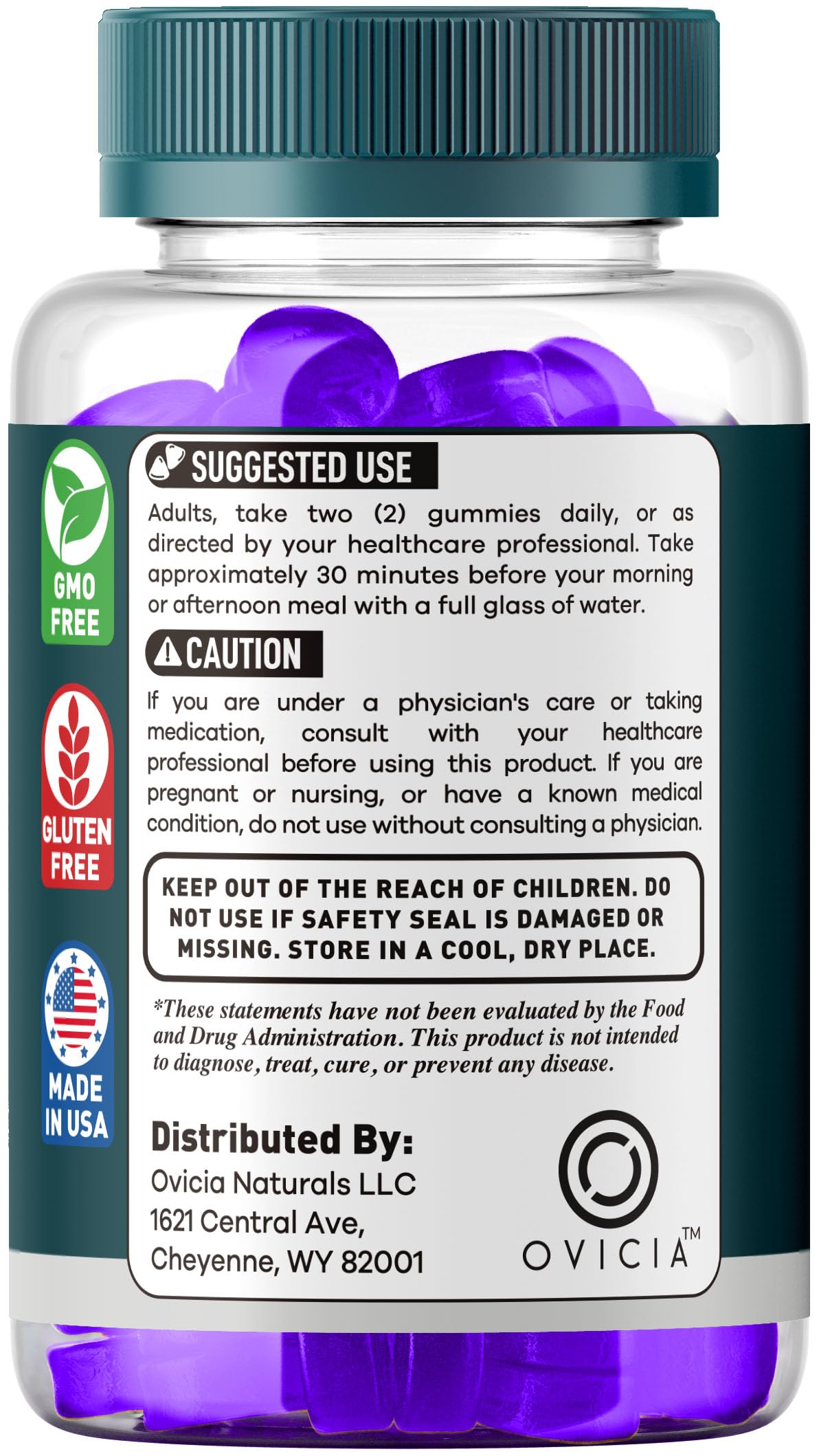 Gummies Médicales OVICIA en utilisation quotidienne