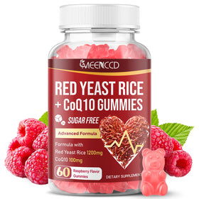 Gummies MEENCCD au riz rouge et CoQ10, vue de face