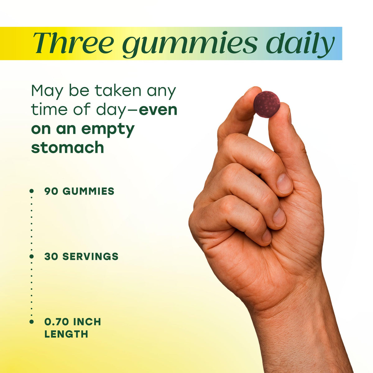 Gummies MegaFood Multivitamines pour Hommes sur une assiette