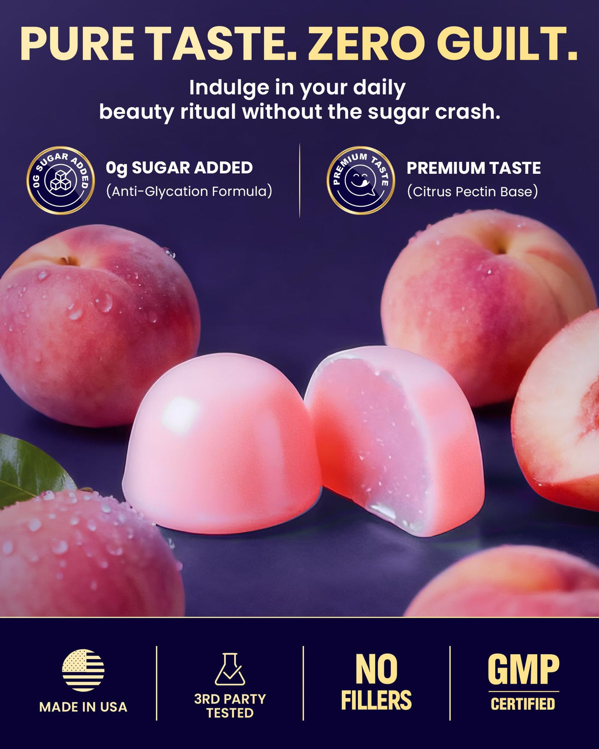 Gummies MEGNETA sur une table en bois