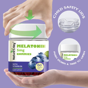 Gummies Melatonin 5mg Nature's Key ingrédients