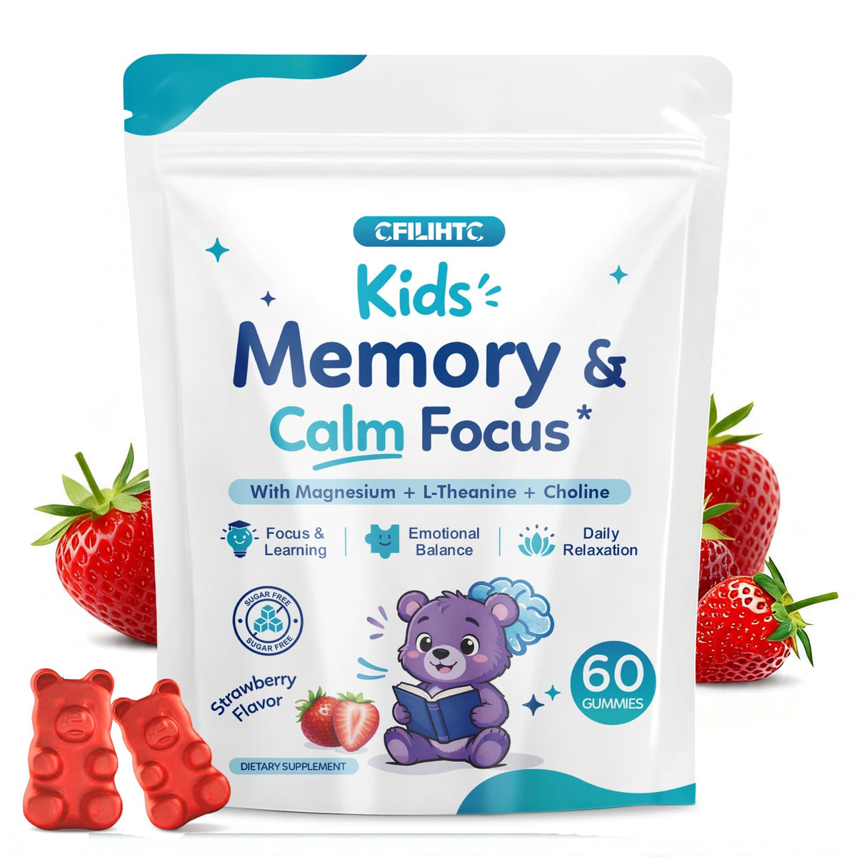 Gummies mémoire CFILIHTC 60 unités vue avant avec emballage