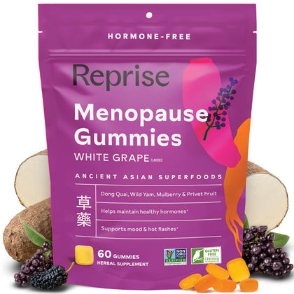 Gummies Ménopause Reprise 60 gummies saveur raisin blanc vue de face