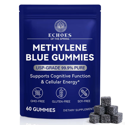 Gummies Methylene Blue 60 pièces d'Echoes of the spring, vue de face