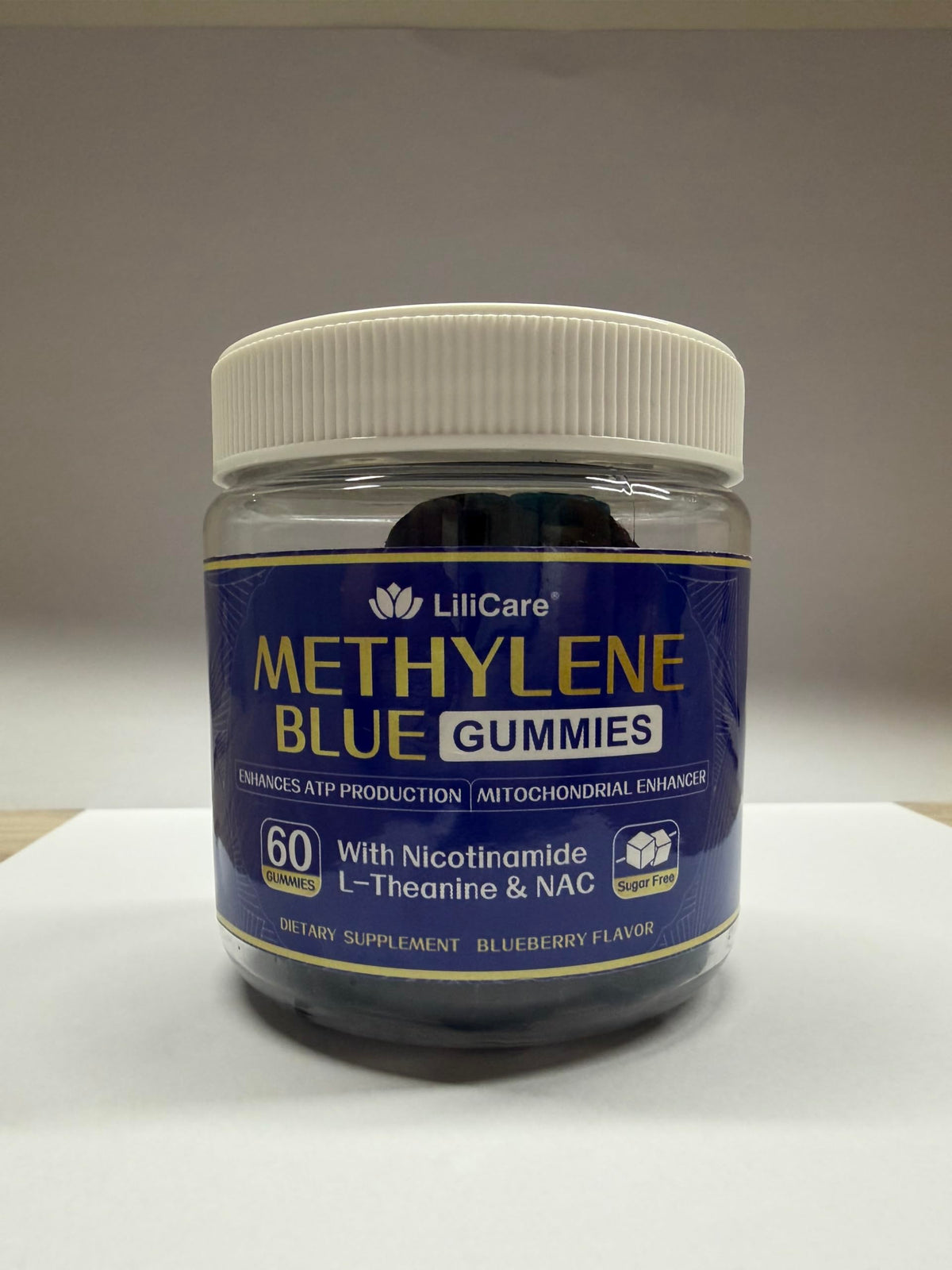 Gummies Methylene Blue LILICARE sur fond blanc