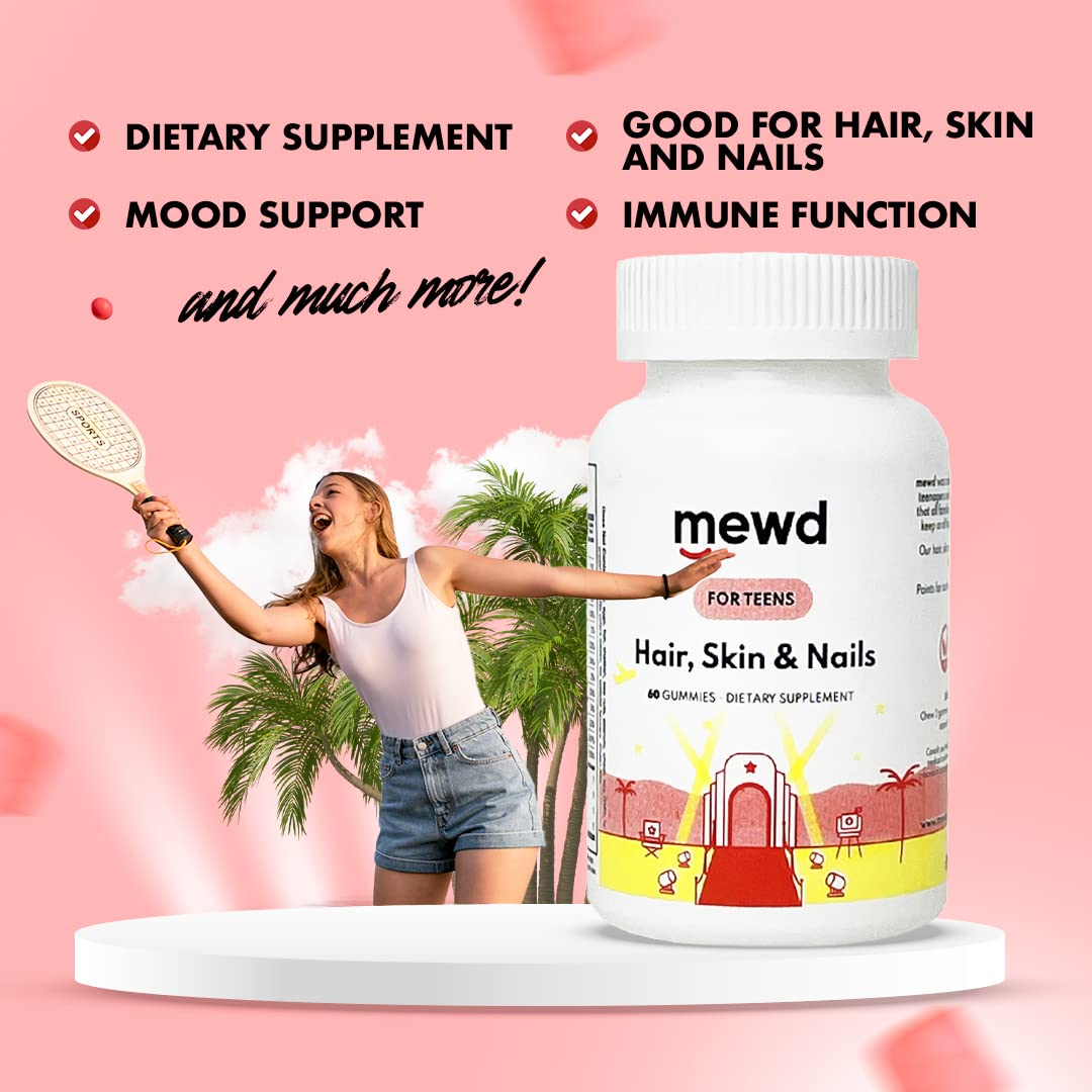 Gummies MEWD avec étiquette détaillant les ingrédients