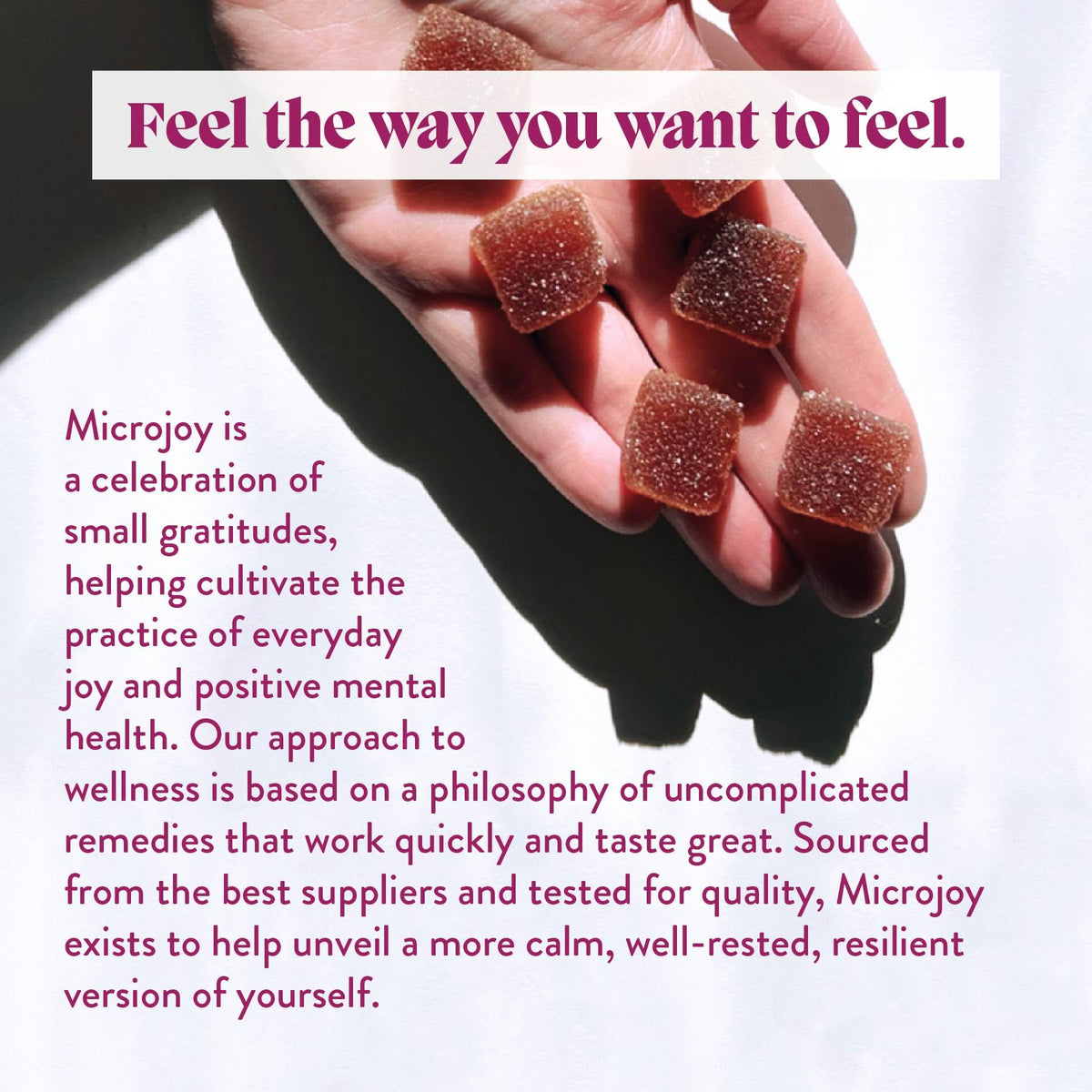 Gummies Microjoy prêtes à être dégustées