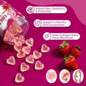 Gummies Migcopat 10G de Fibres avec Collagène et Probiotiques, ingrédients listés