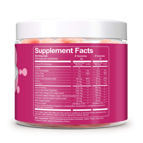 Gummies Migcopat 10G de Fibres avec Collagène et Probiotiques, mise en scène sur une table