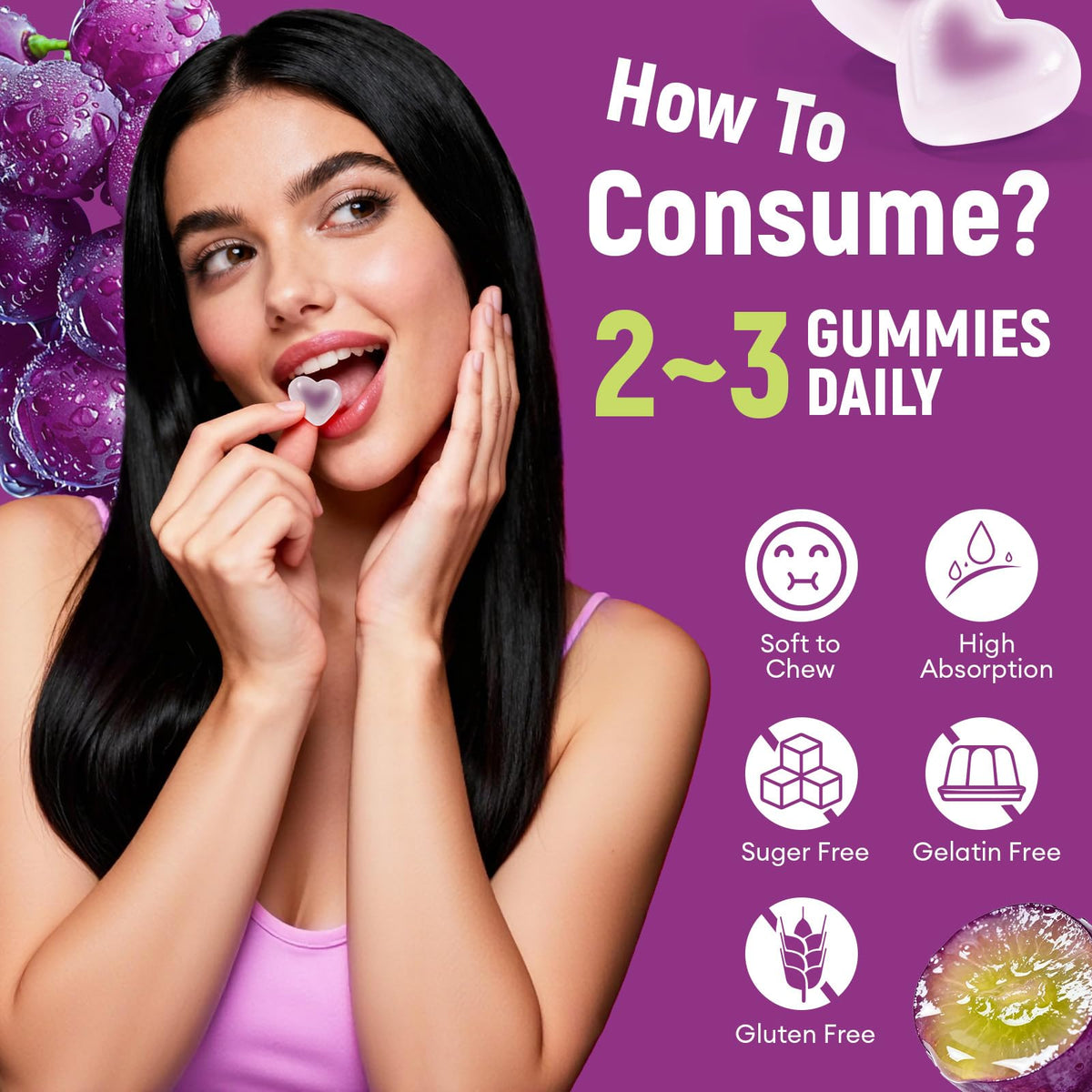 Gummies Migcopat 10g Fibres avec Collagène, arrière de l'emballage